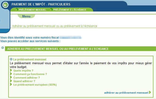 impots payer en plusieurs fois