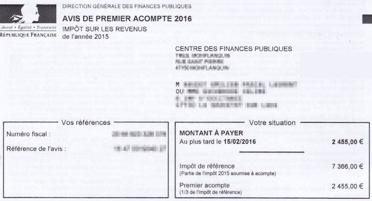 impots payer en plusieurs fois