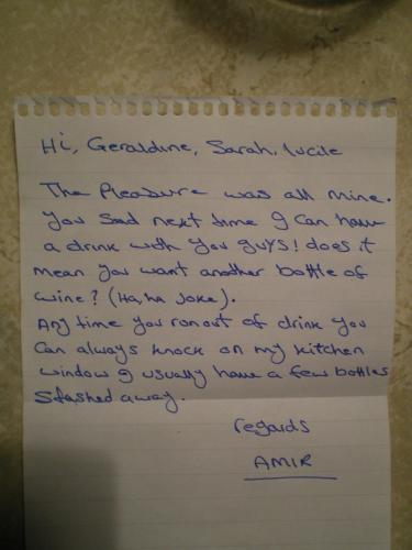 informer les voisins d'une fete