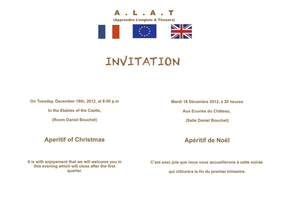 invitation apero travail