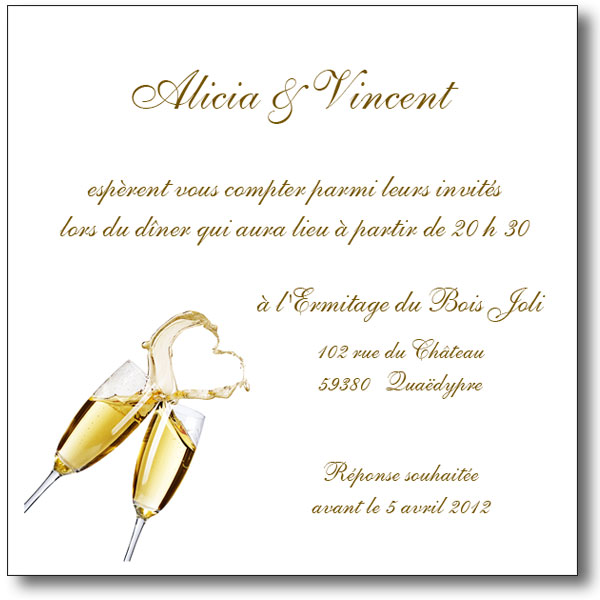 invitation carte mariage
