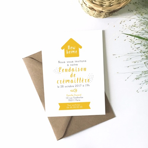 invitation pendaison de cremaillere