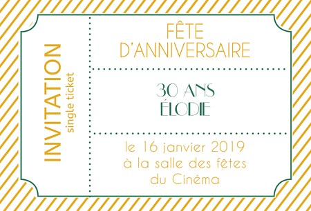 invitation pour anniversaire texte