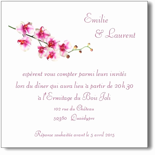 invitation pour remerciement