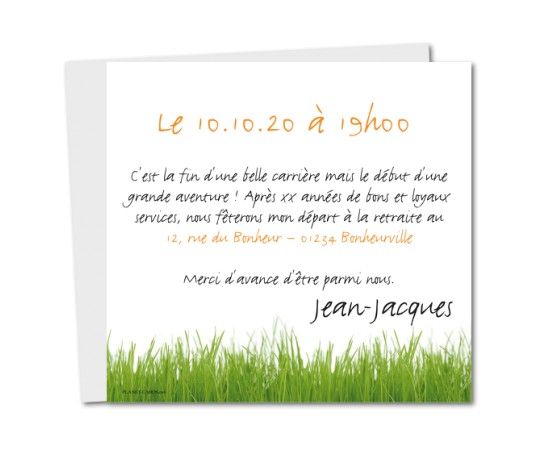 invitation retraite modele