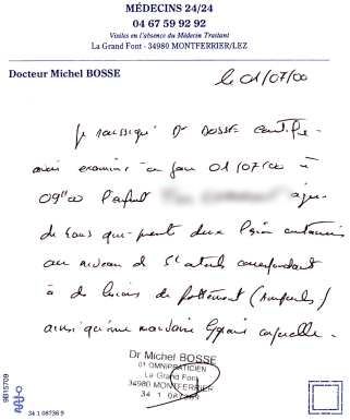 je soussignee certifie