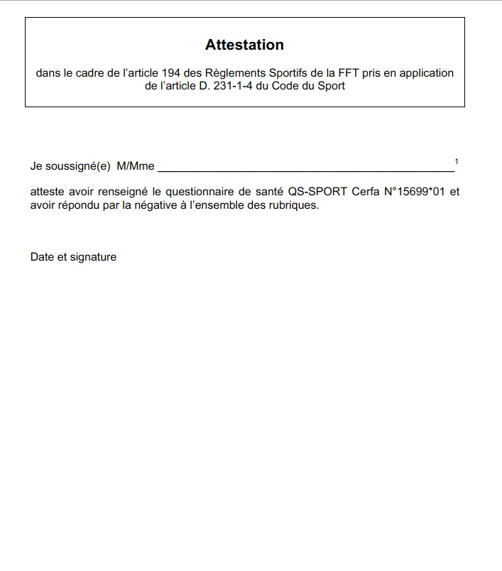 je soussignee certifie