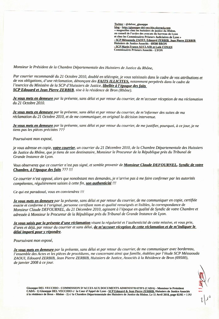 je vous mets en demeure