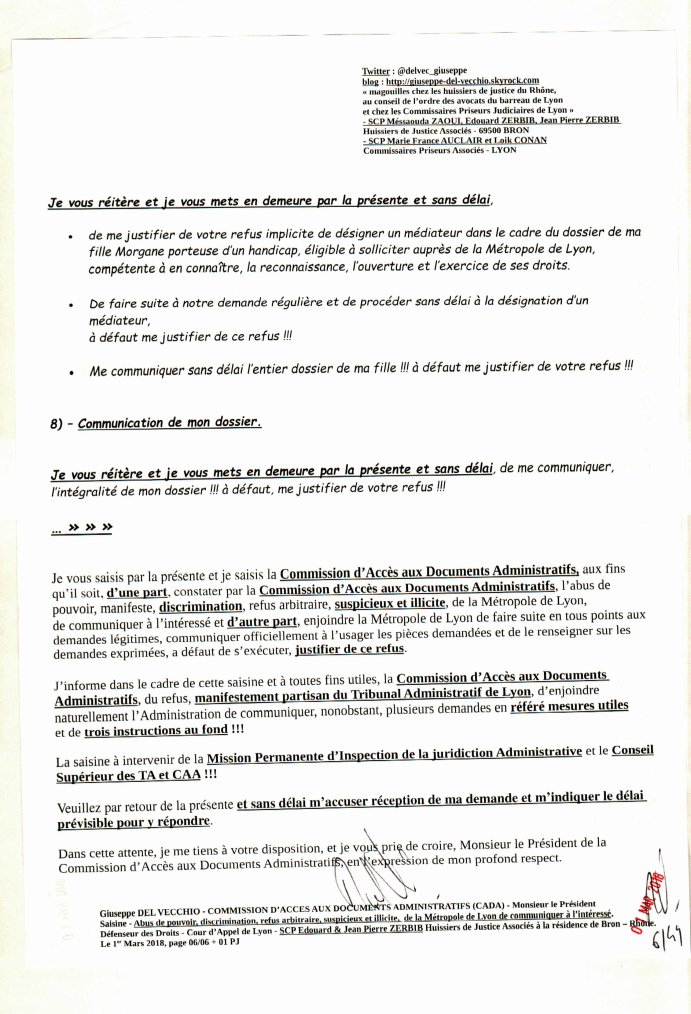 je vous mets en demeure