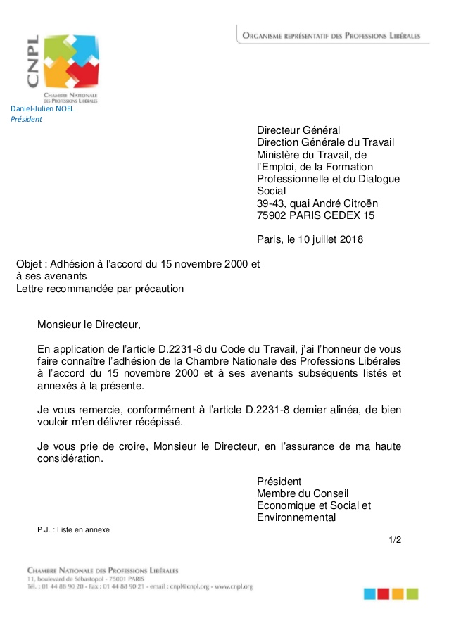 lettre accord