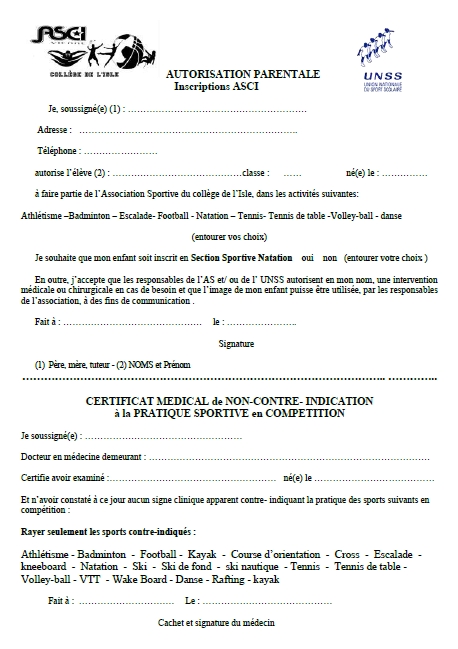 lettre autorisation de sortie scolaire