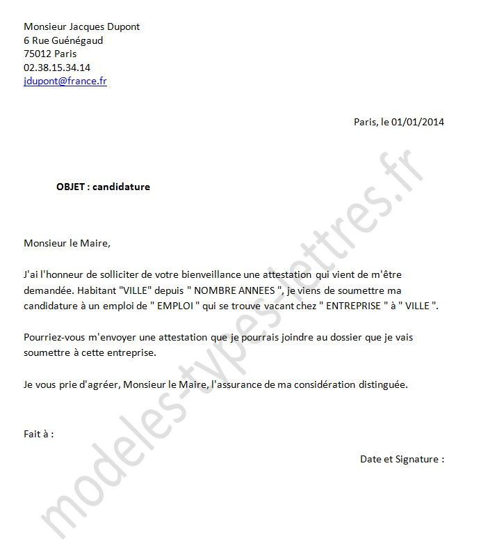 lettre confirmation inscription formation
