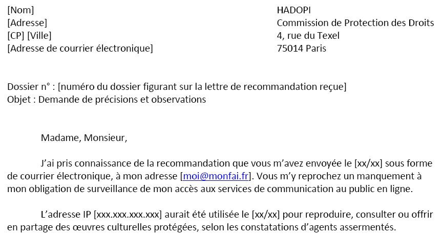 lettre contestation avertissement professionnel