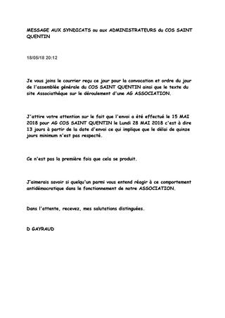 lettre convocation assemblee generale association