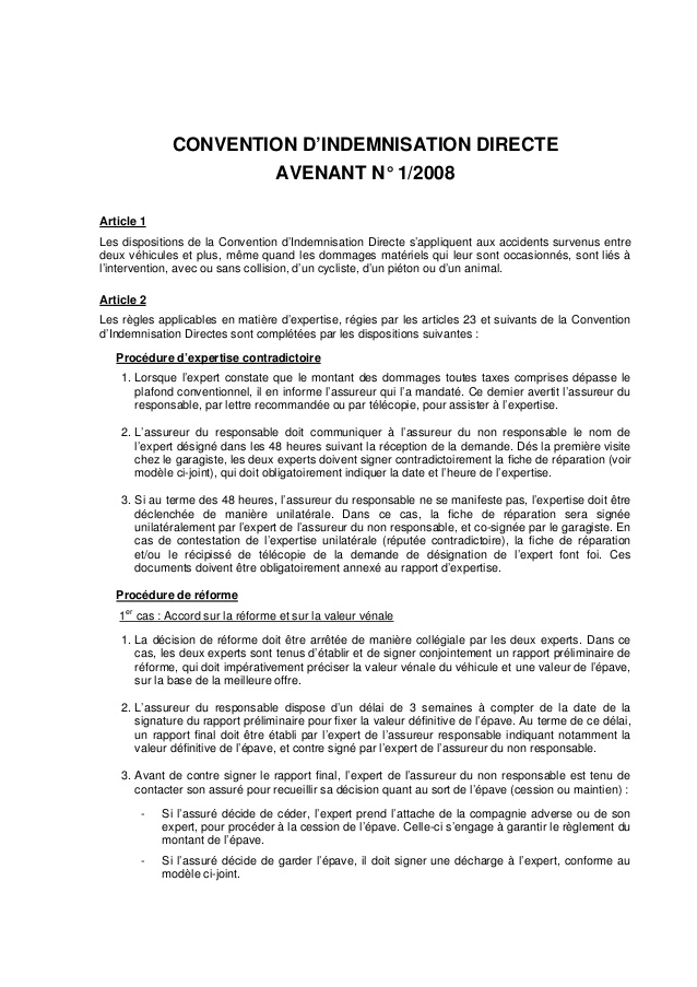 lettre d'accident