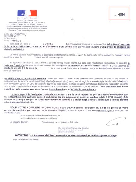 lettre d'arret de stage