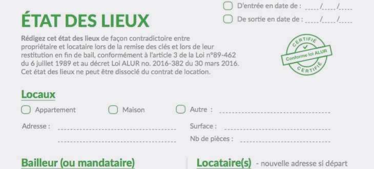 lettre d'etat des lieux