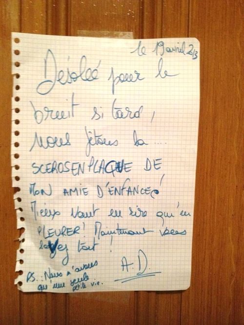 lettre d'excuse voisin bruit