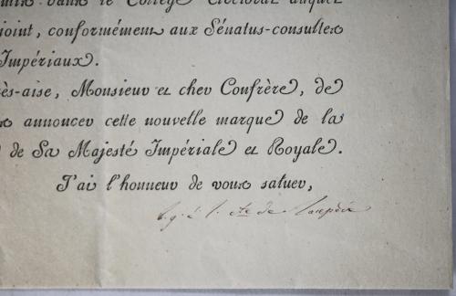 lettre d'honneur