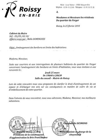 lettre d'invitation a un maire