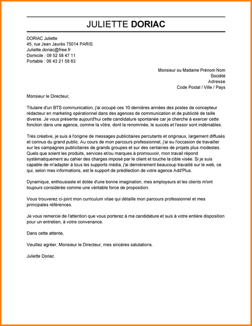 lettre de candidature agent hospitalier