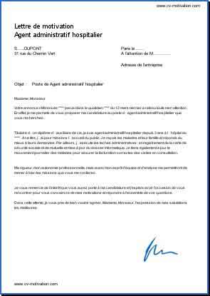 lettre de candidature agent hospitalier
