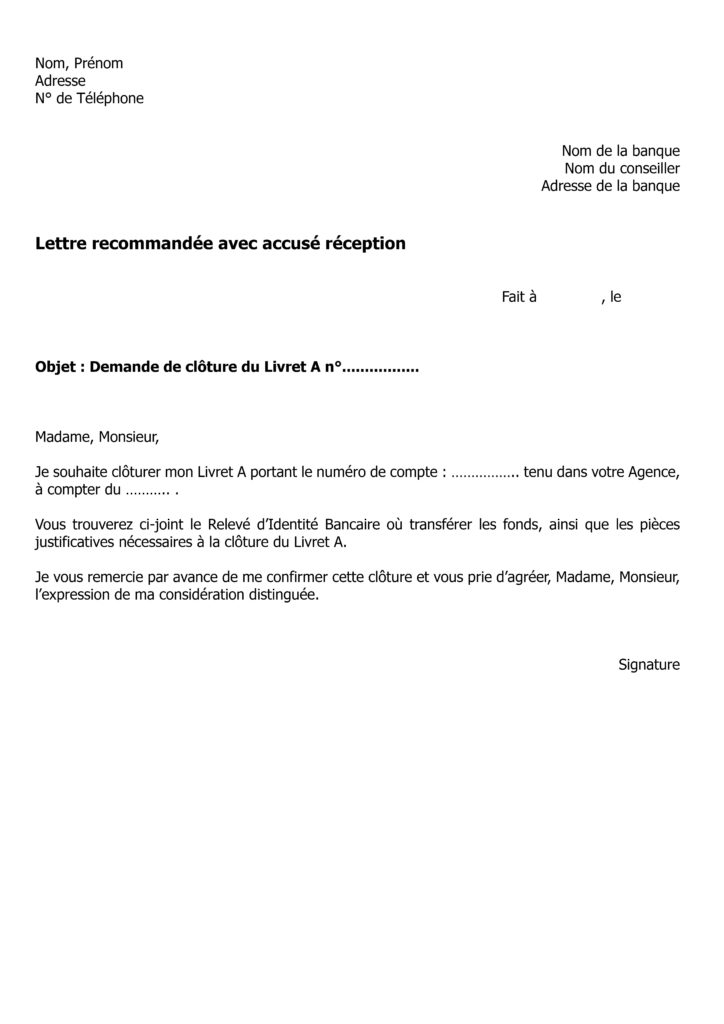 lettre de certificat de domicile