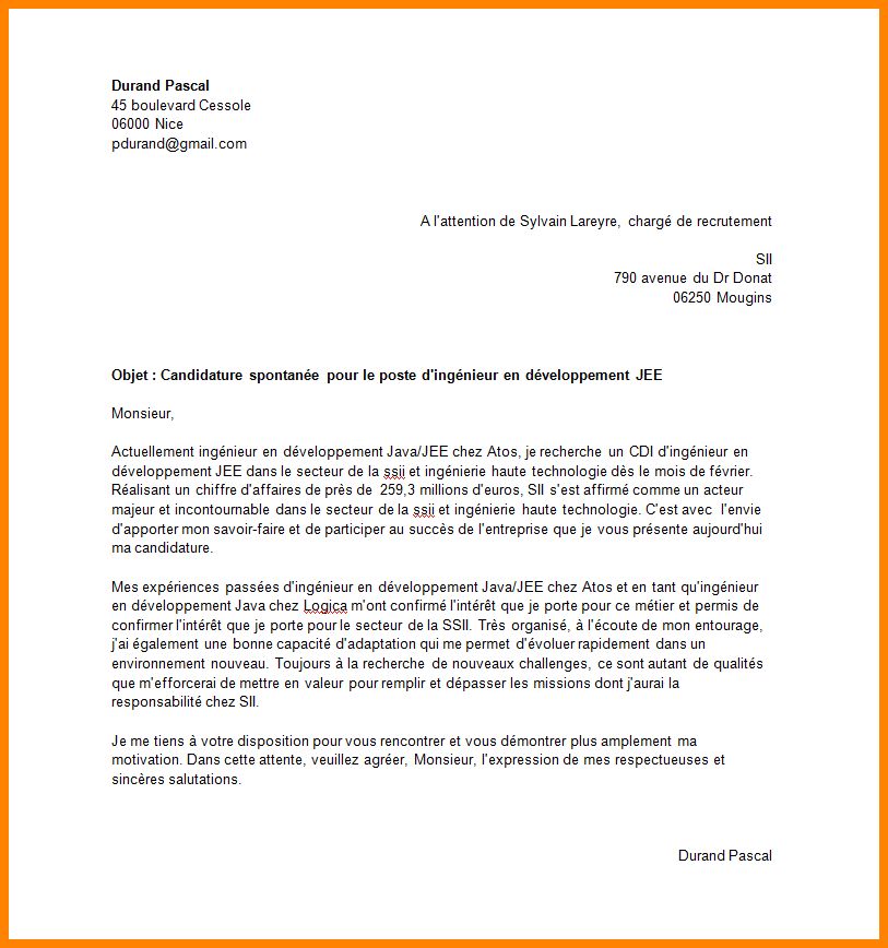 lettre de changement