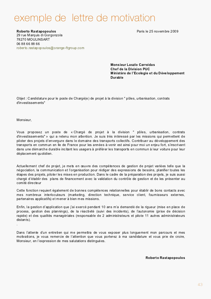 lettre de charge