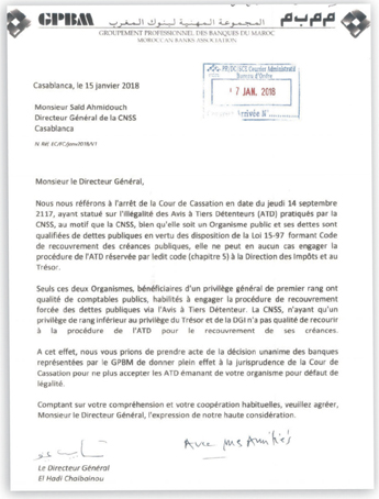 lettre de contestation cnss