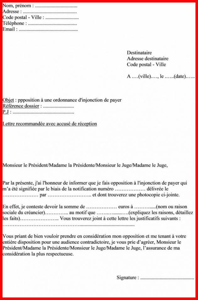lettre de contestation de paiement gratuite