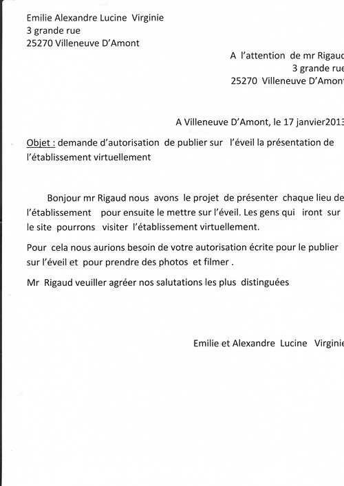 lettre de d autorisation
