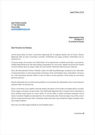 lettre de declaration