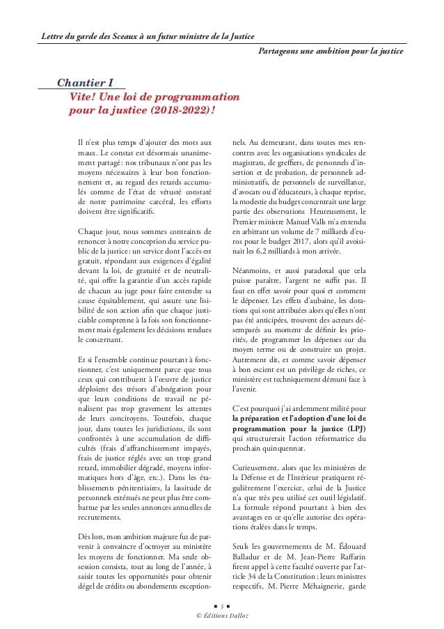 lettre de defense justice