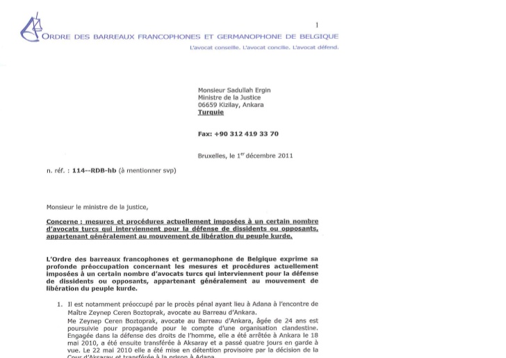 lettre de defense justice