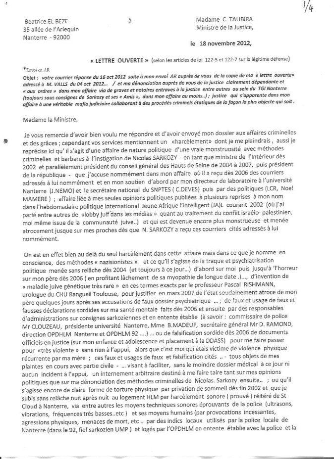 lettre de defense justice