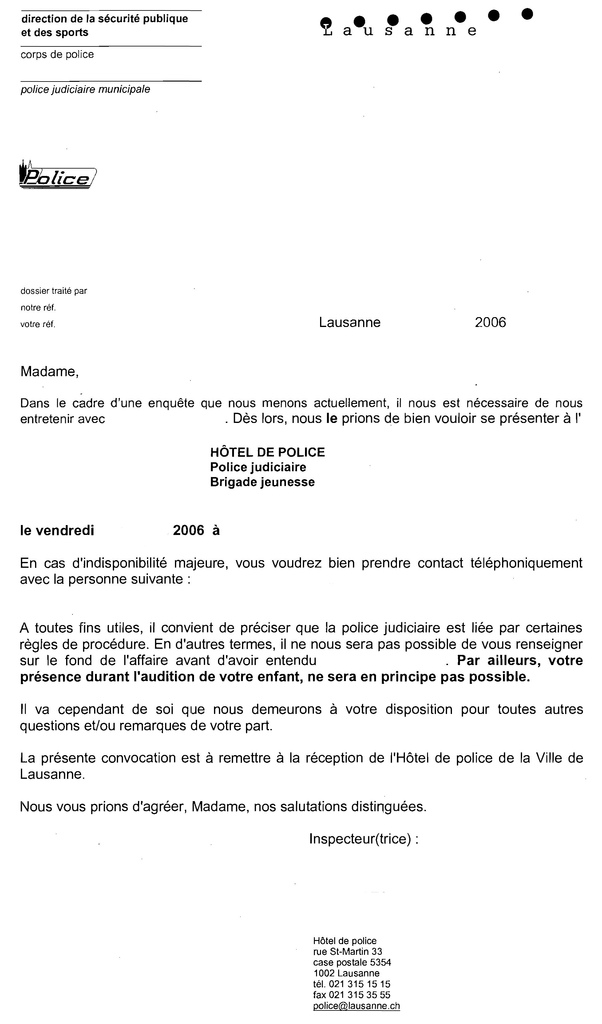 lettre de demande d'indisponibilite