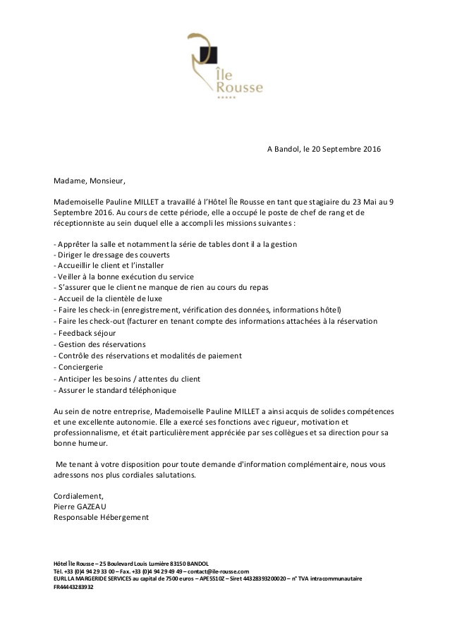 lettre de demande d'information complementaire