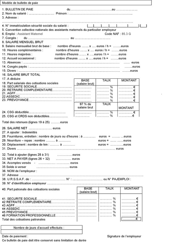 lettre de demande de bulletin de salaire