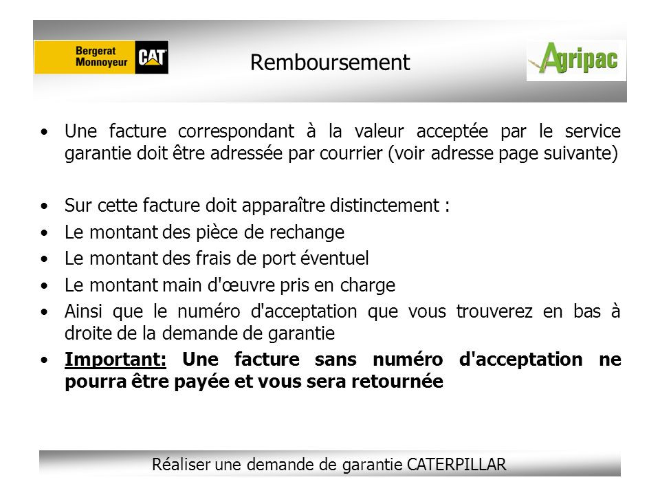lettre de demande de remboursement