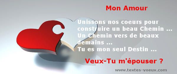 lettre de demande en mariage par une femme