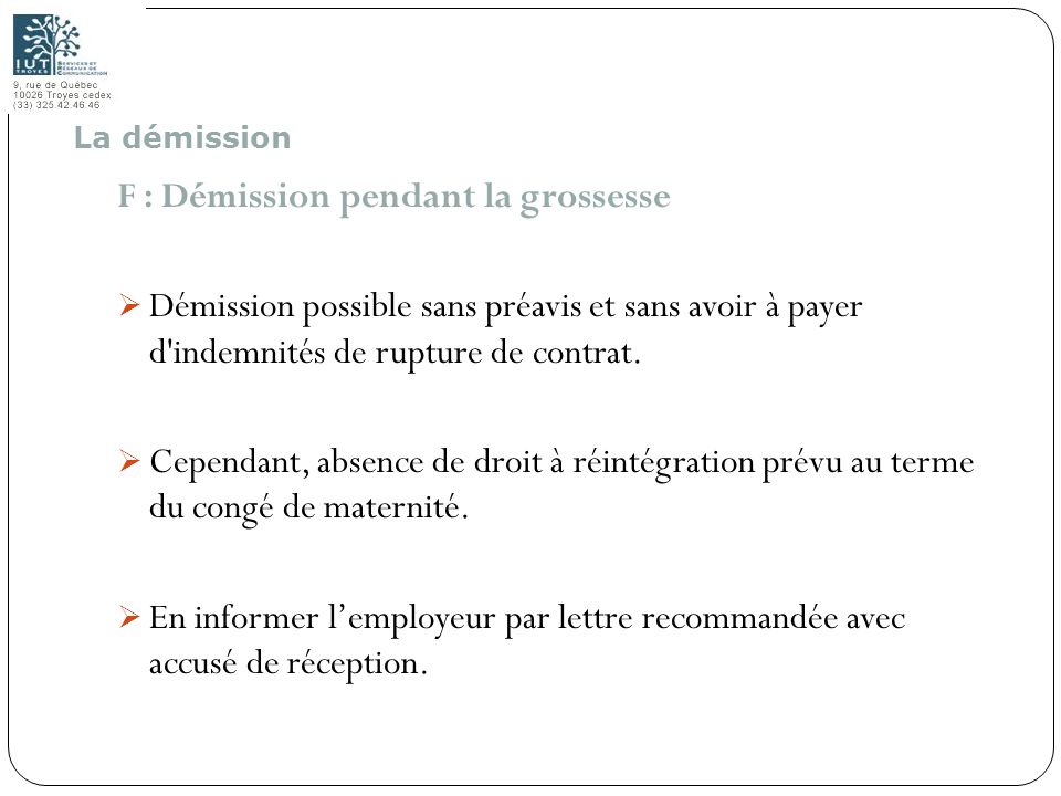lettre de demission d'un cdd