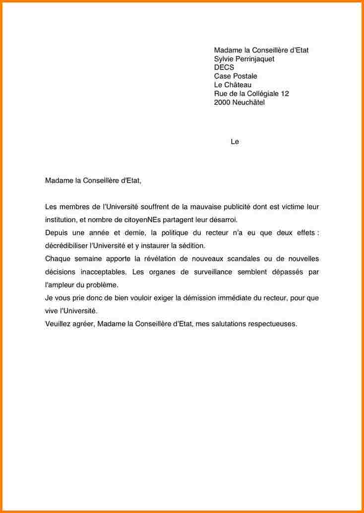 lettre de demission gratuite