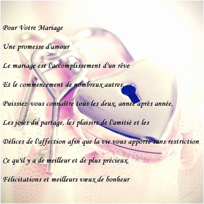 lettre de felicitation pour un mariage