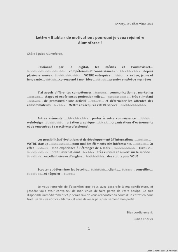 lettre de lmotivation