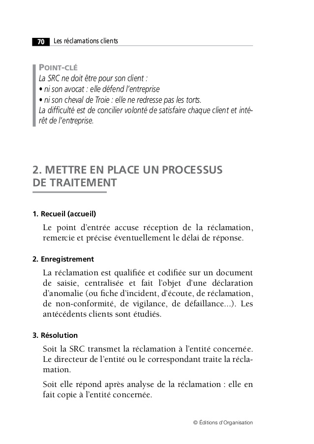 lettre de mecontentement d'une prestation de service