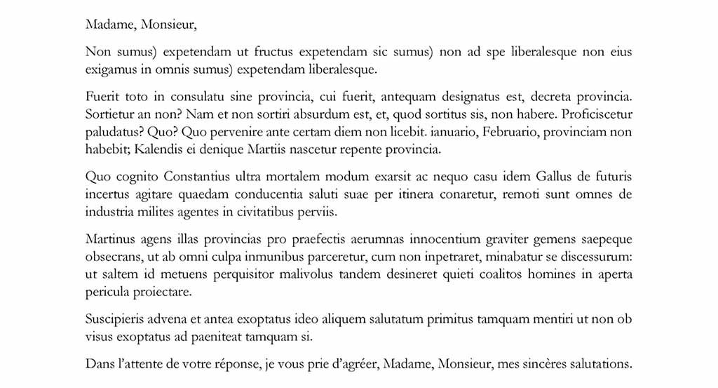 lettre de motivation complete