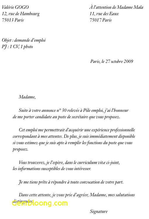 lettre de motivation demandeur d'emploi