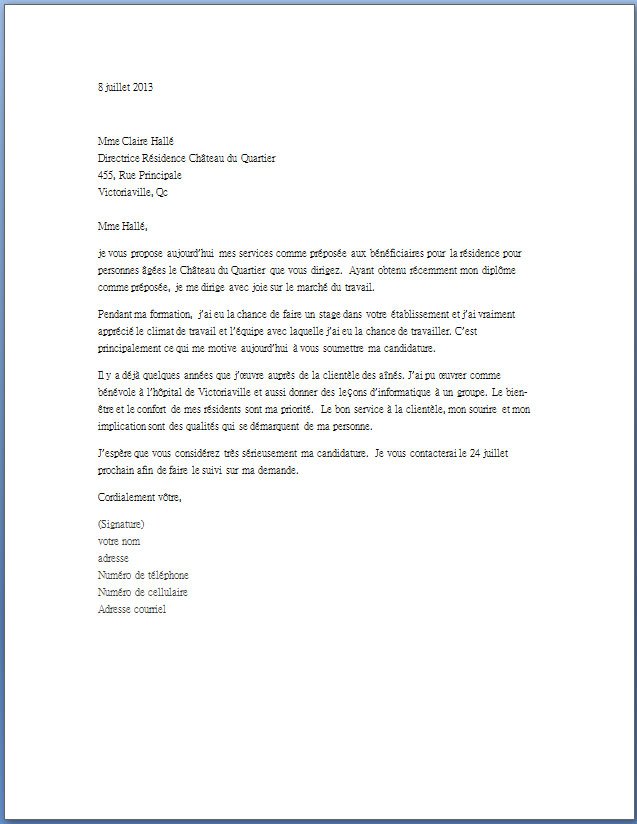 lettre de motivation electromecanicien