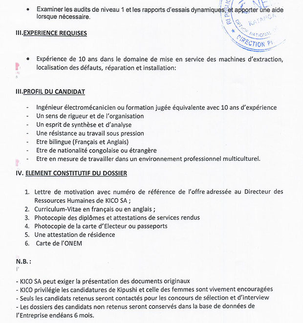 lettre de motivation electromecanicien